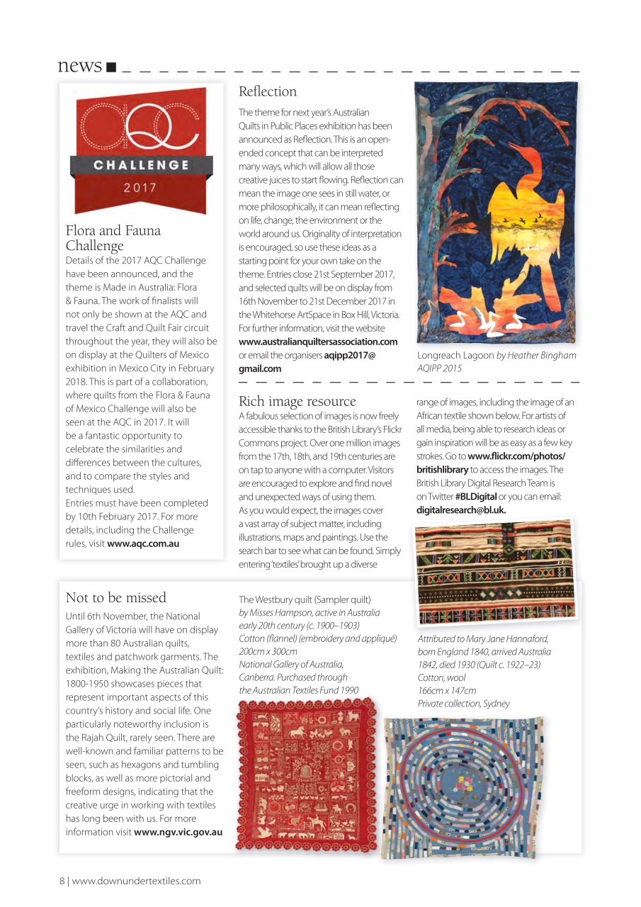 Down Under Textiles Preview Pages