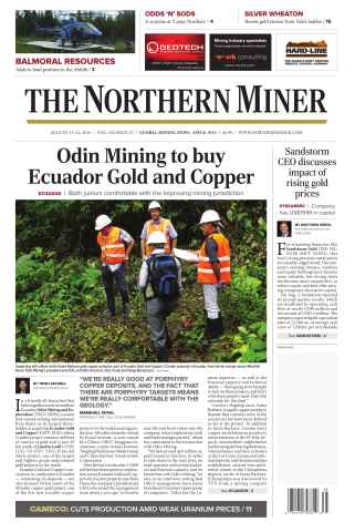 The Northern Miner issue Vol. 102 No. 27