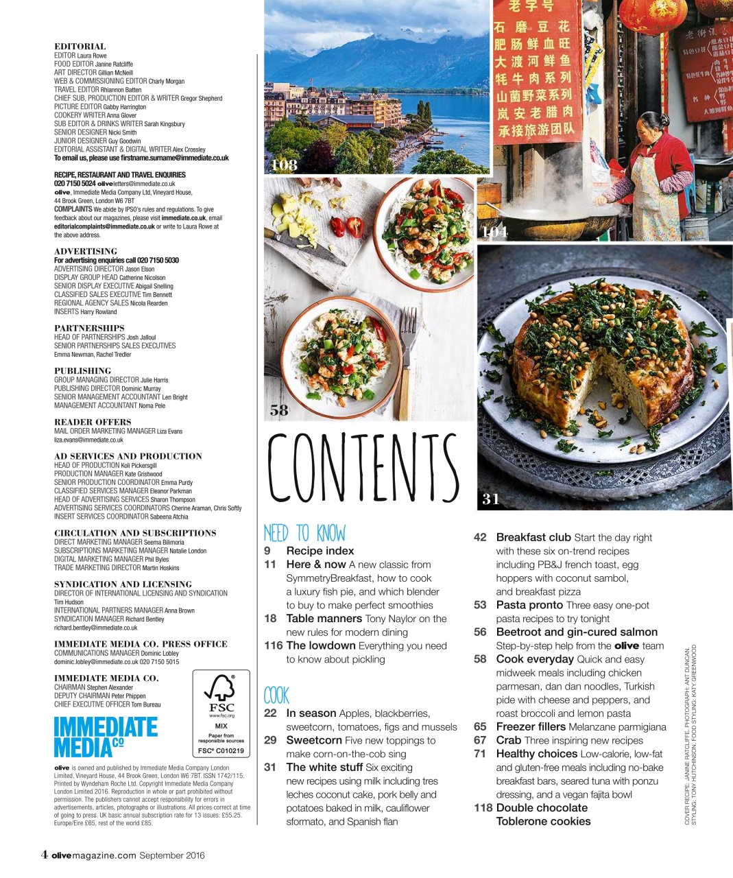 Olive Magazine Preview Pages