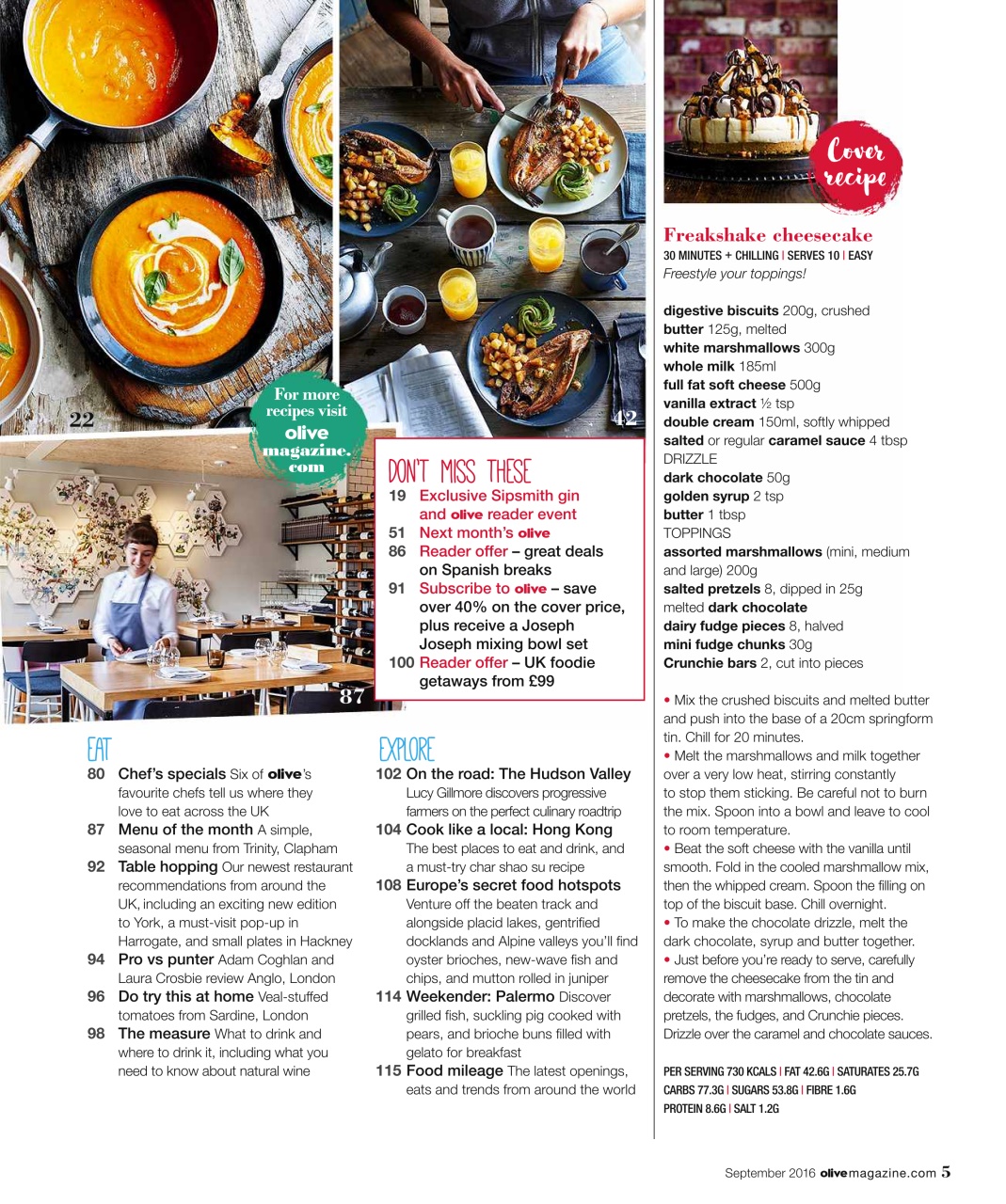 Olive Magazine Preview Pages