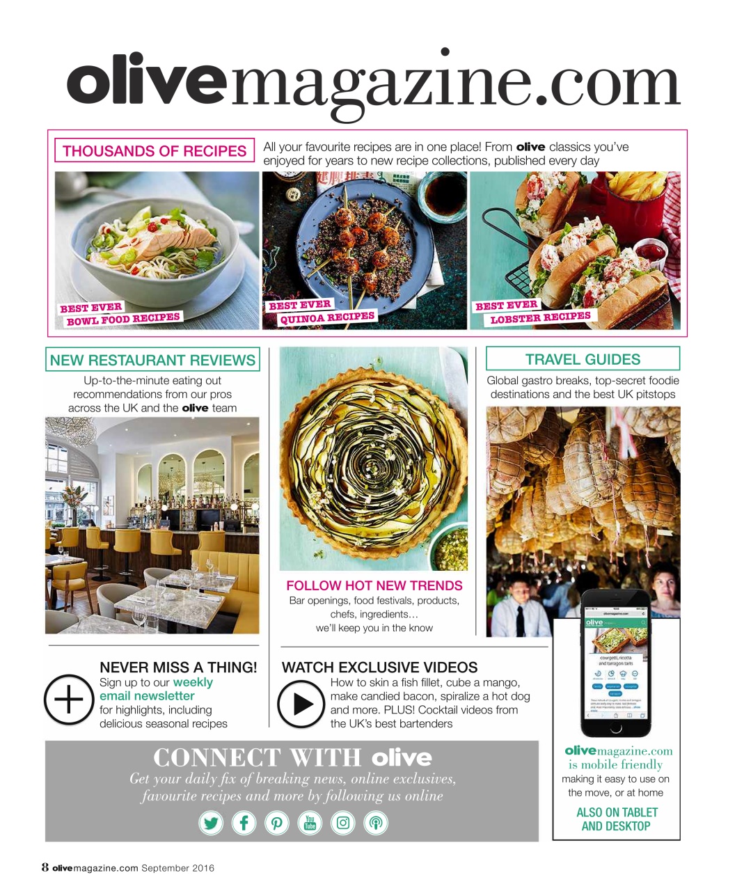 Olive Magazine Preview Pages