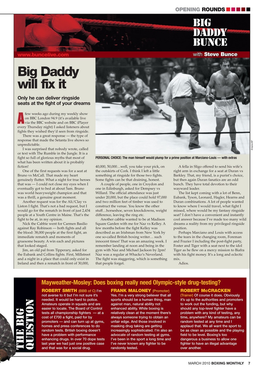 Boxing Monthly Preview Pages