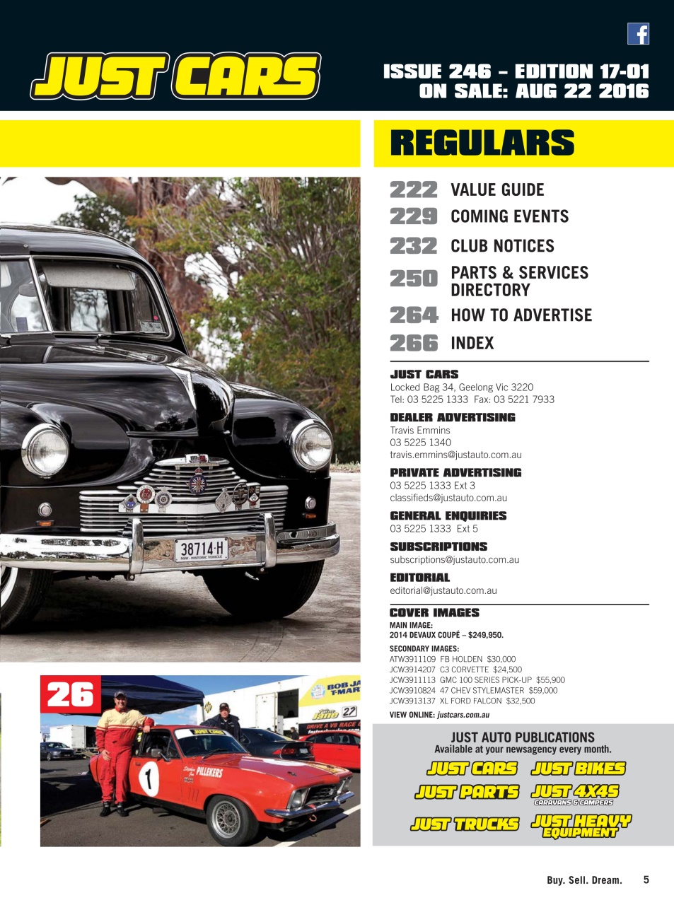 JUST CARS Preview Pages