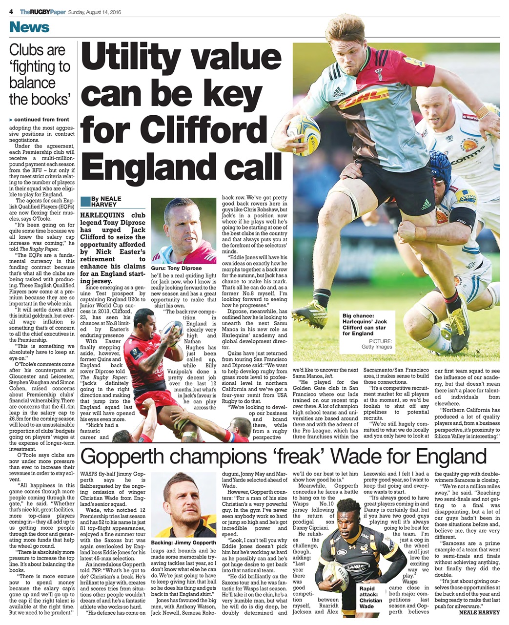 The Rugby Paper Preview Pages
