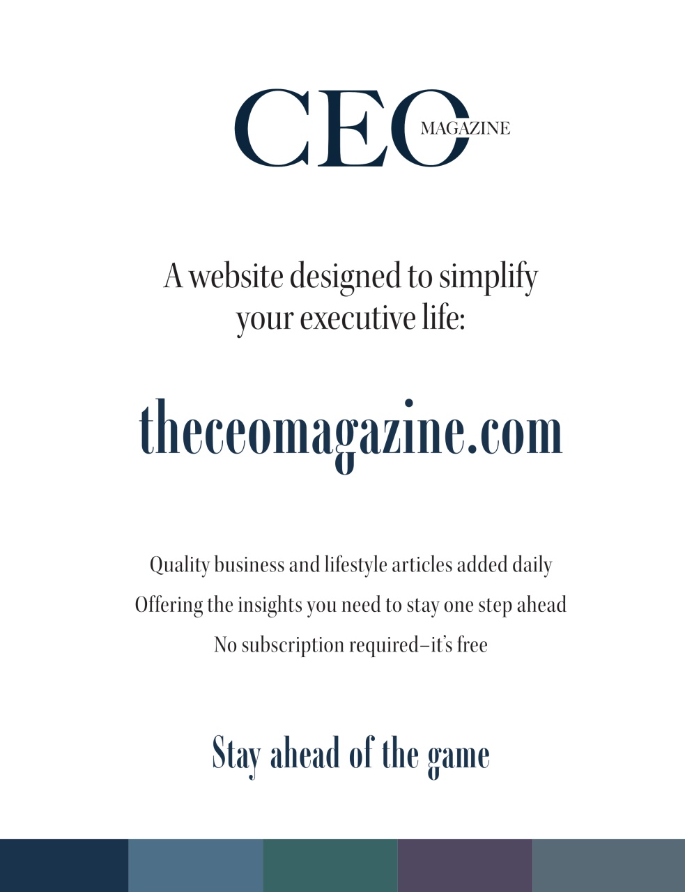 The CEO Magazine EMEA Preview Pages