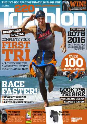 220 Triathlon Magazine issue September 2016