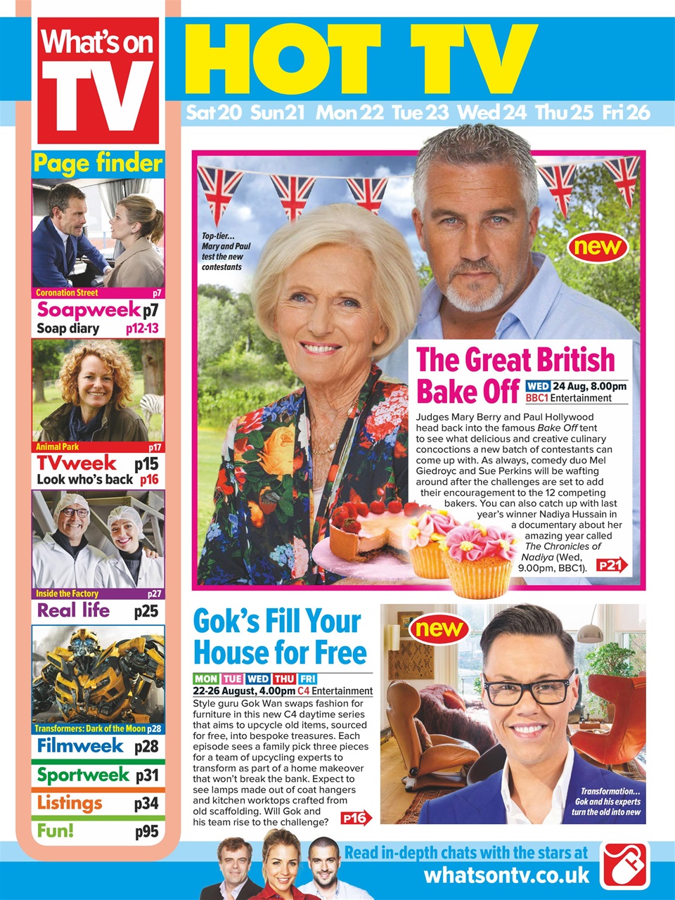 What's on TV Preview Pages