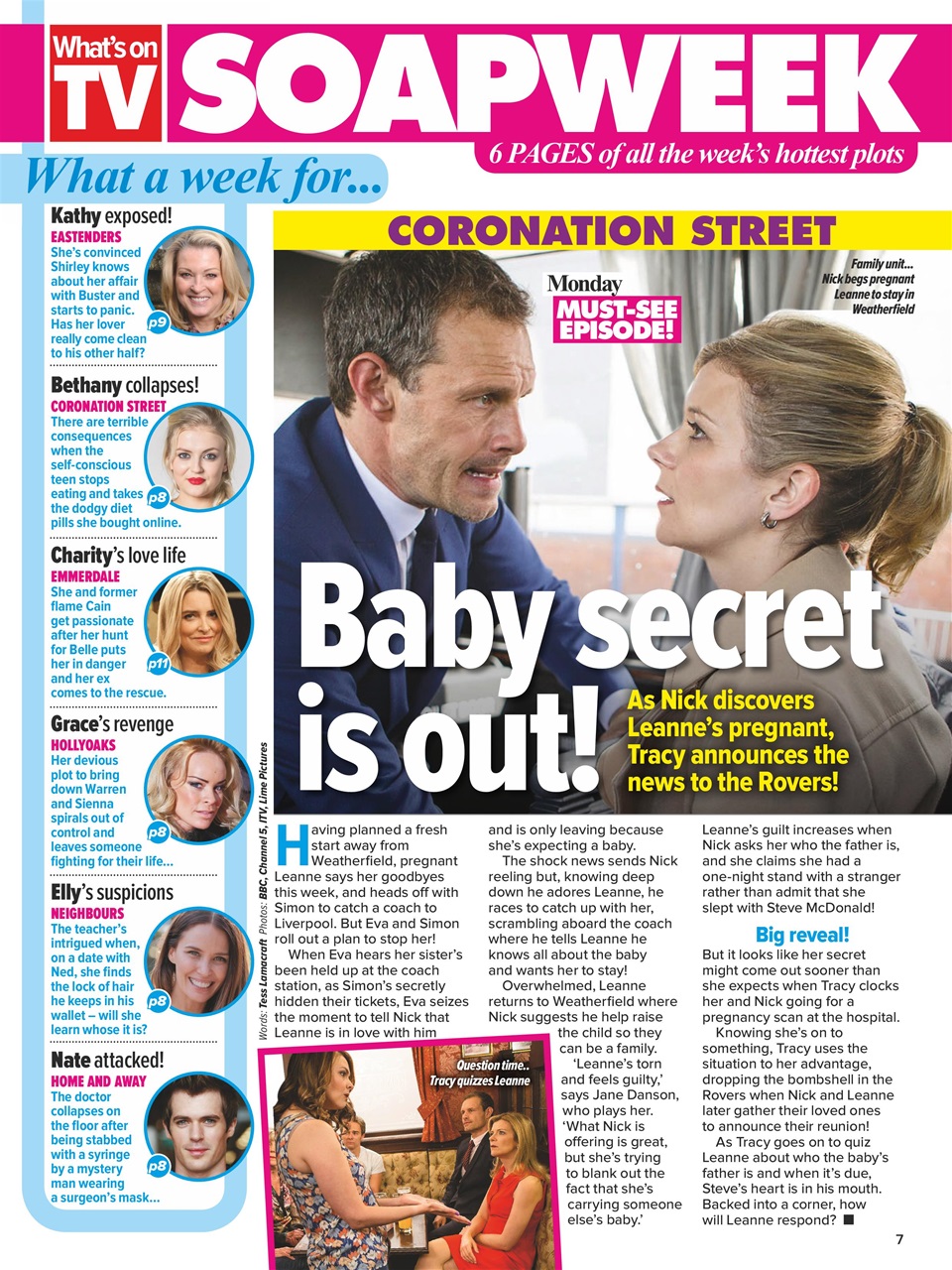 What's on TV Preview Pages