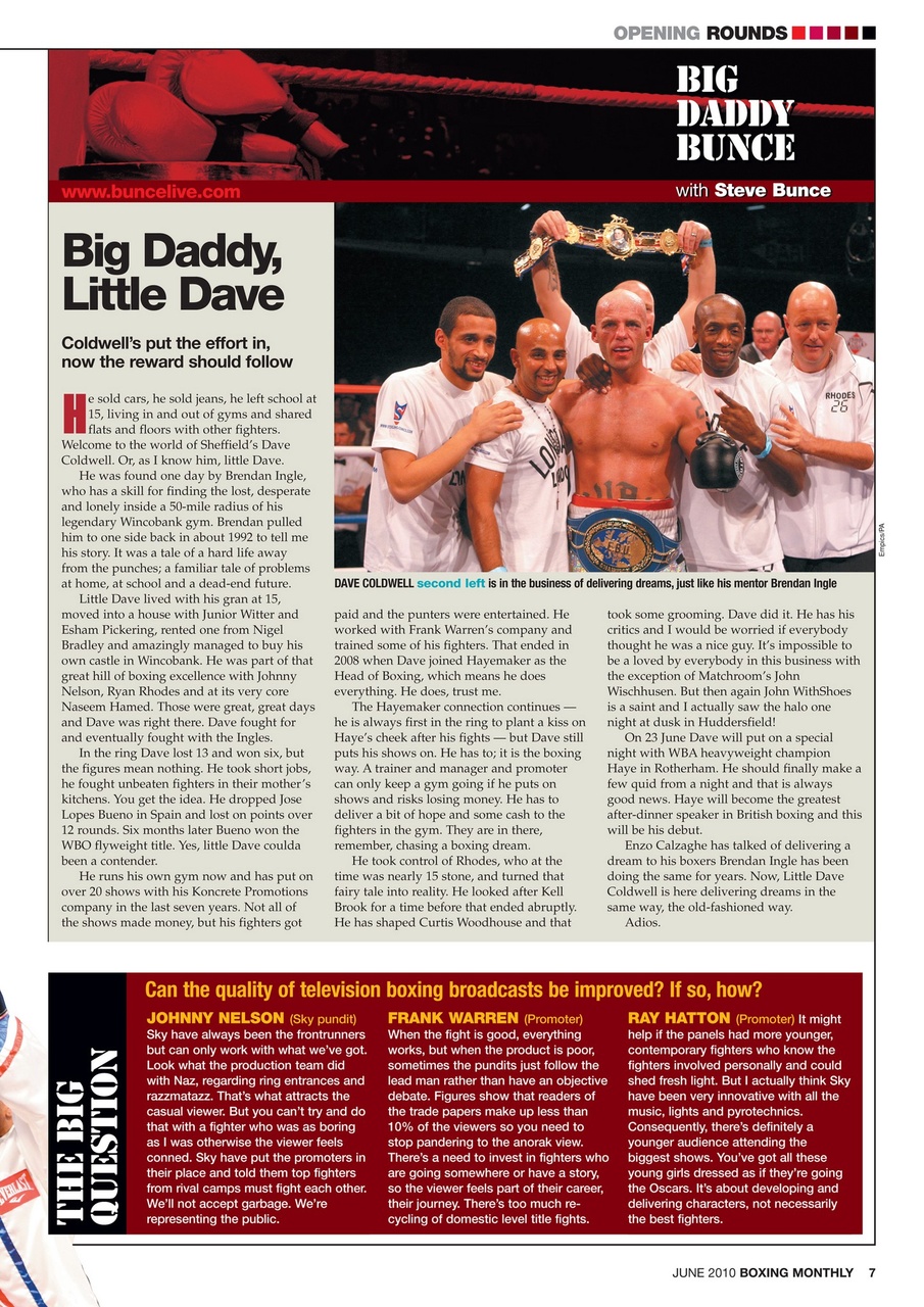 Boxing Monthly Preview Pages