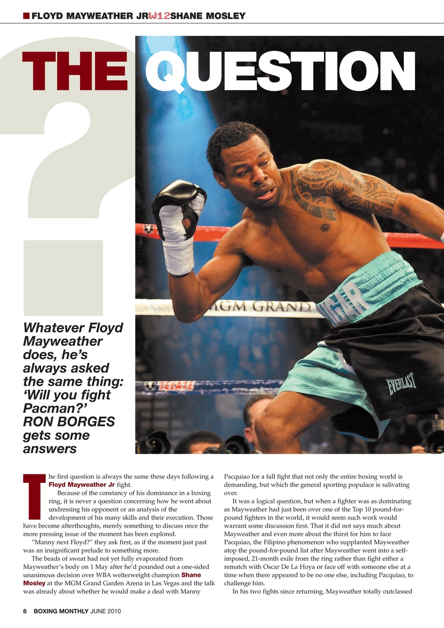 Boxing Monthly Preview Pages
