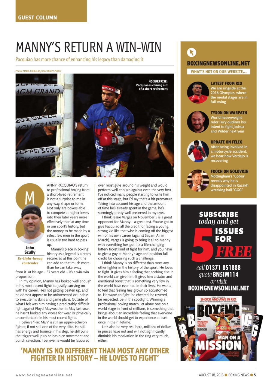Boxing News Preview Pages