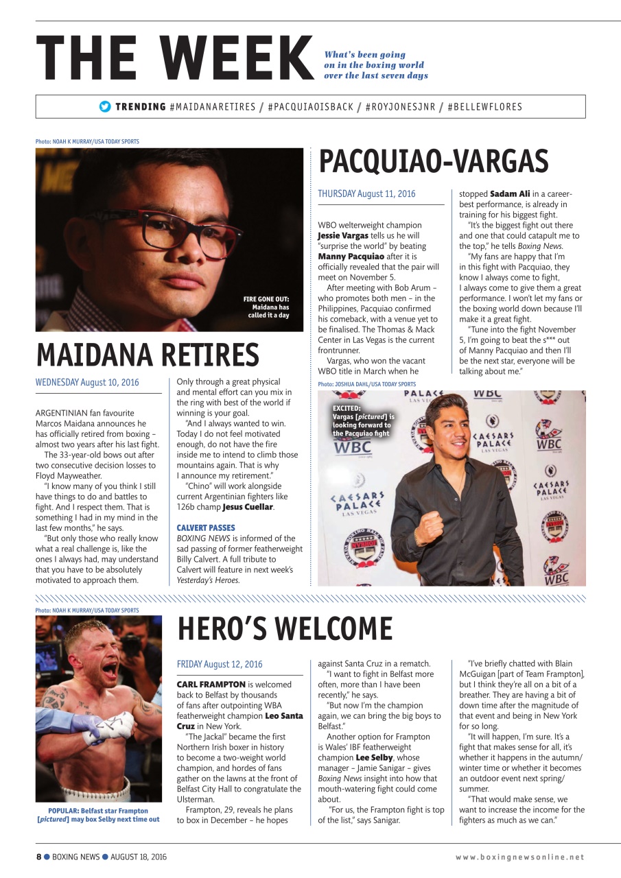 Boxing News Preview Pages