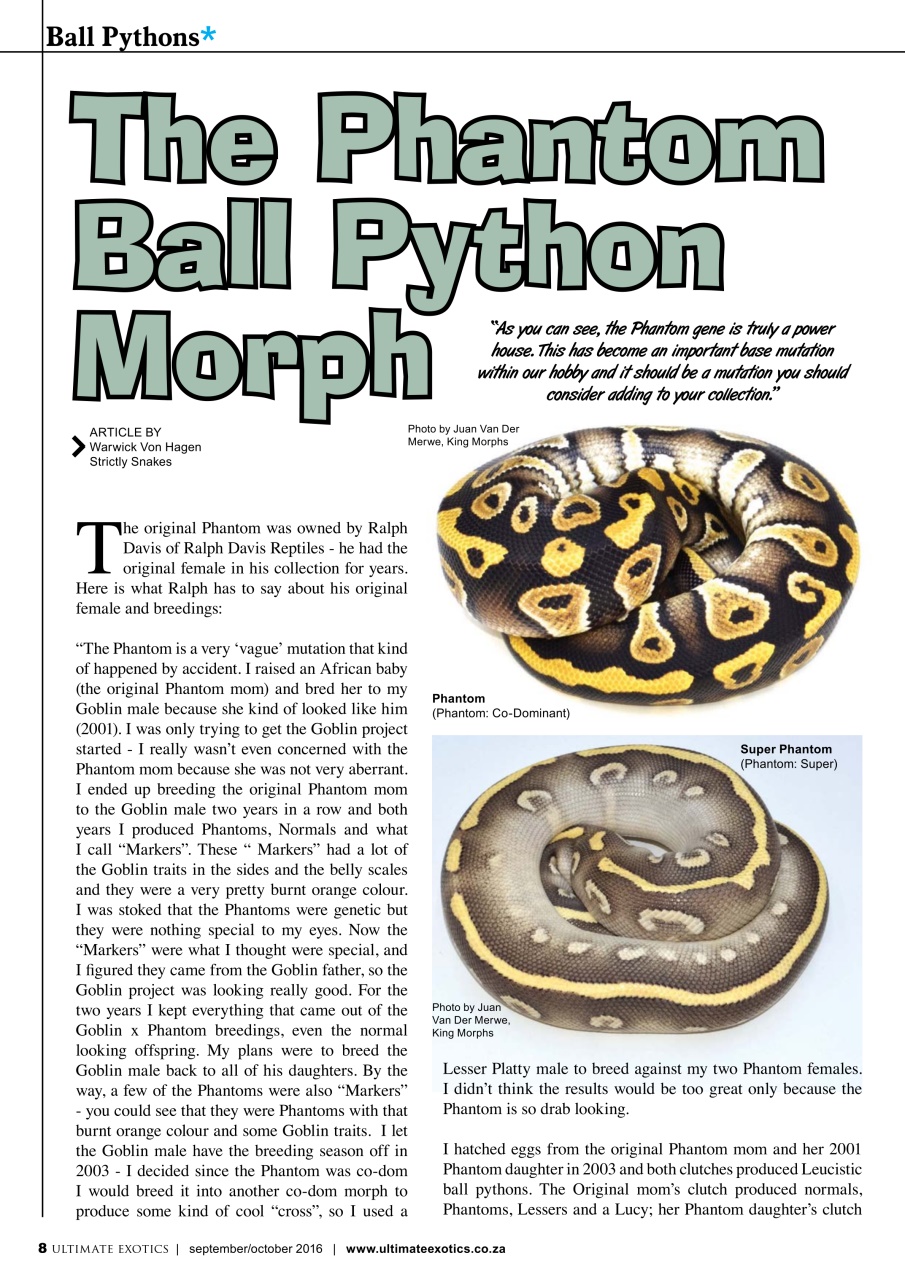 Ultimate Exotics Preview Pages