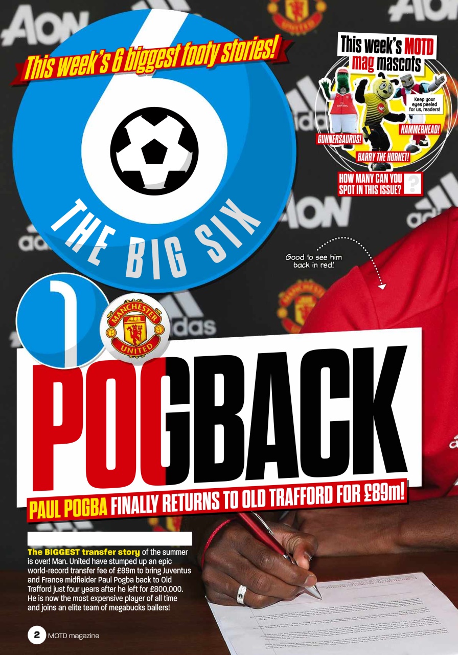 Match of the Day Preview Pages