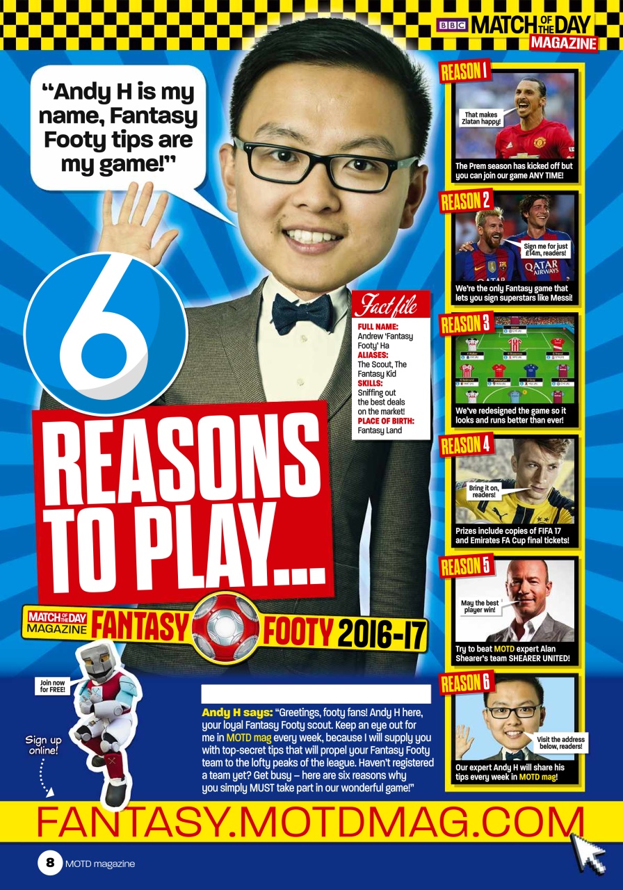 Match of the Day Preview Pages