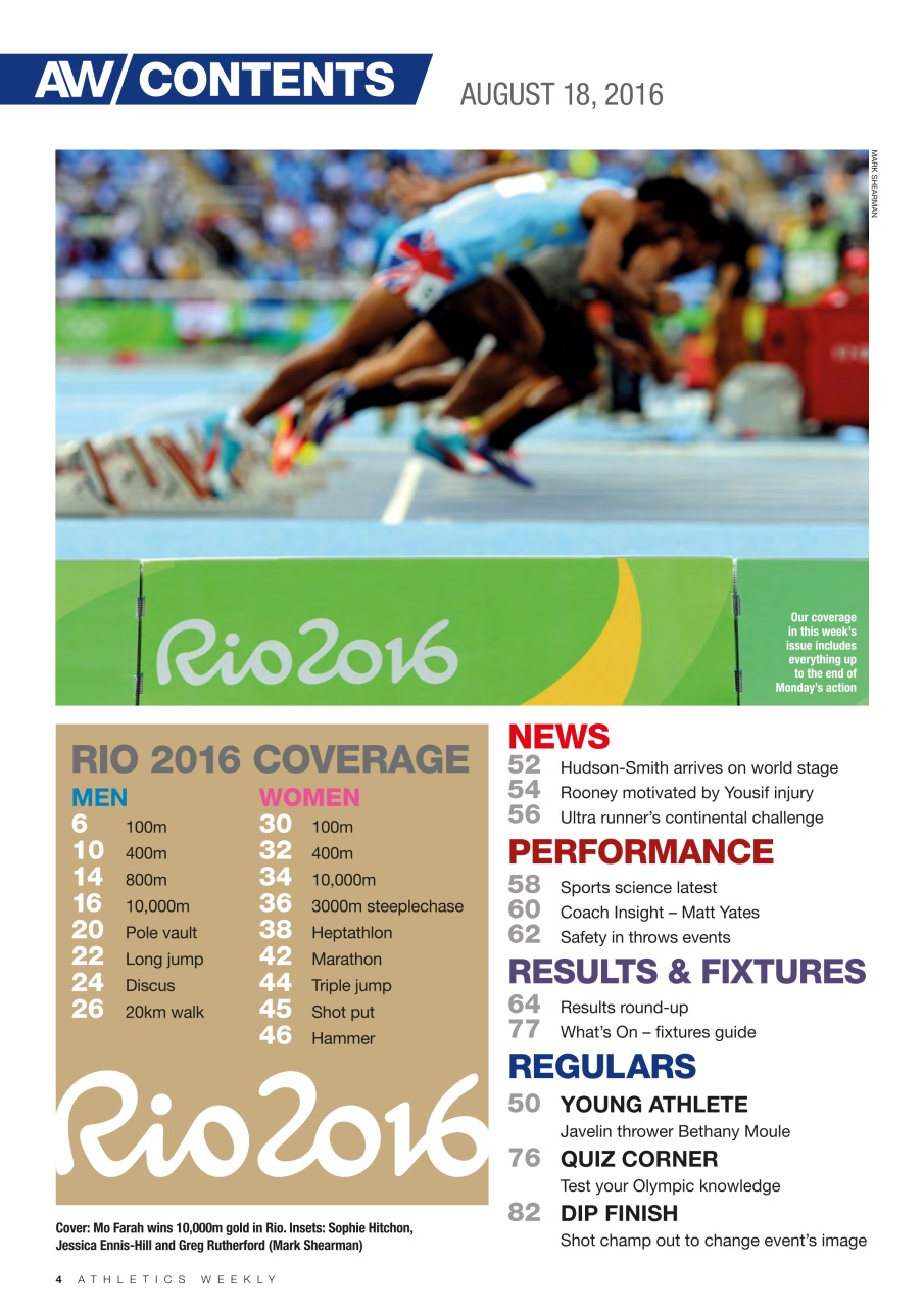 AW – Athletics Weekly Magazine Preview Pages