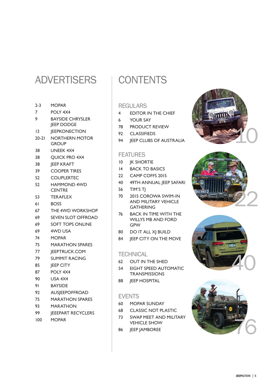 Jeep Action Preview Pages