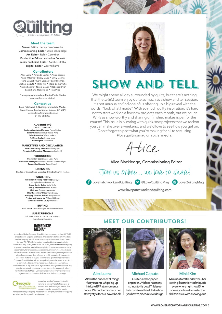 Love Patchwork & Quilting Preview Pages