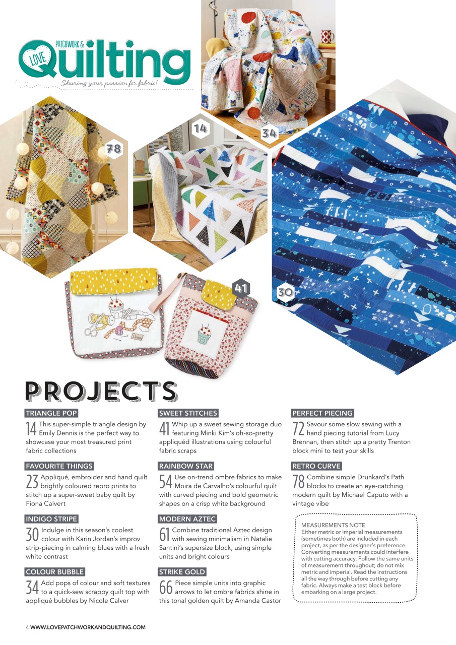 Love Patchwork & Quilting Preview Pages