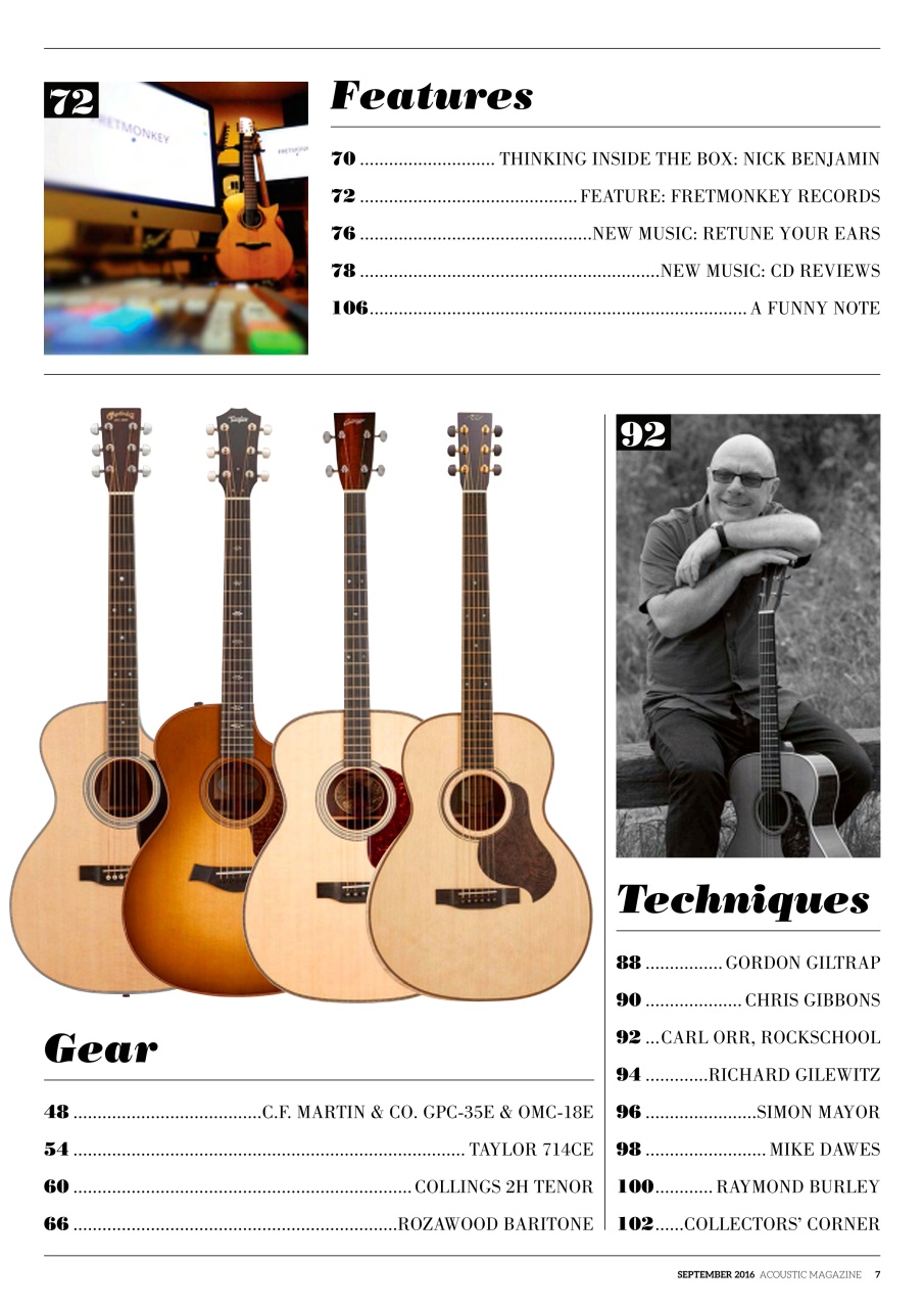 Acoustic Preview Pages