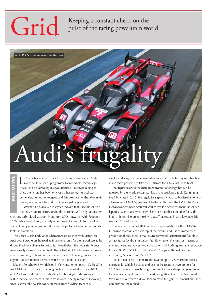 Race Engine Technology Preview Pages