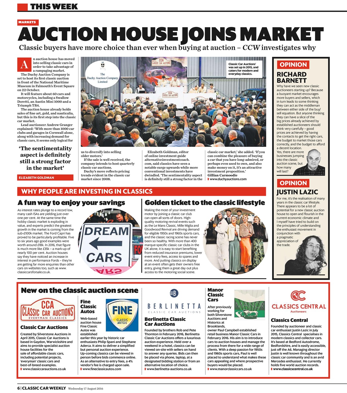 Classic Car Weekly Preview Pages