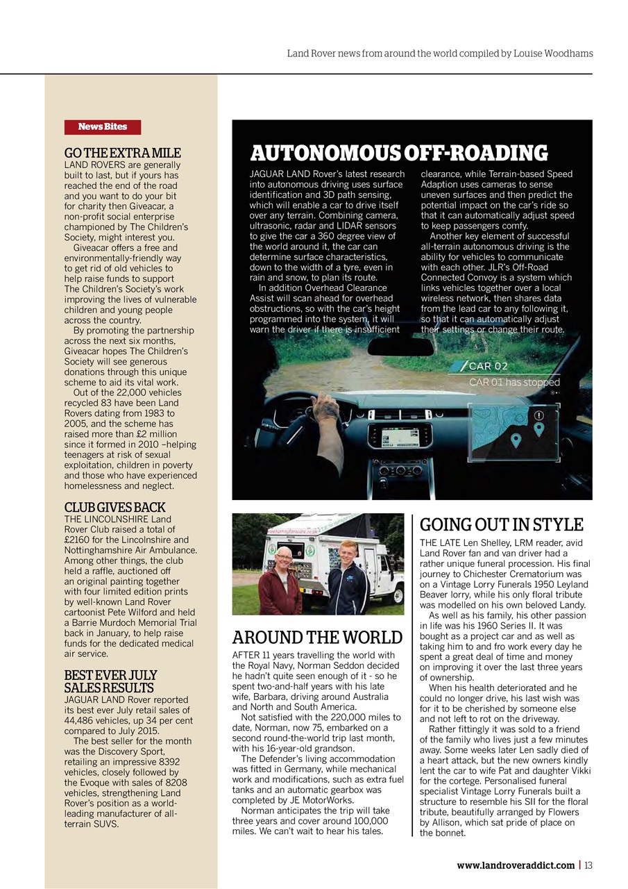 Land Rover Monthly Preview Pages