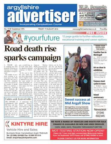 Argyllshire Advertiser issue 19th August 2016