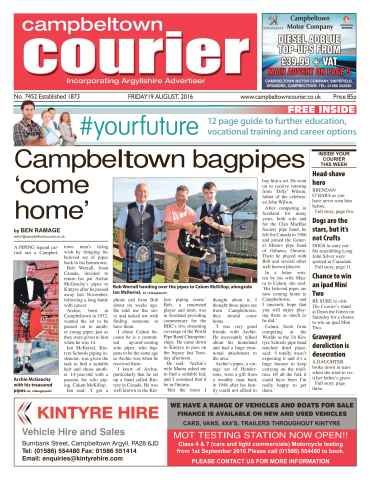 Campbeltown Courier issue 19th August 2016
