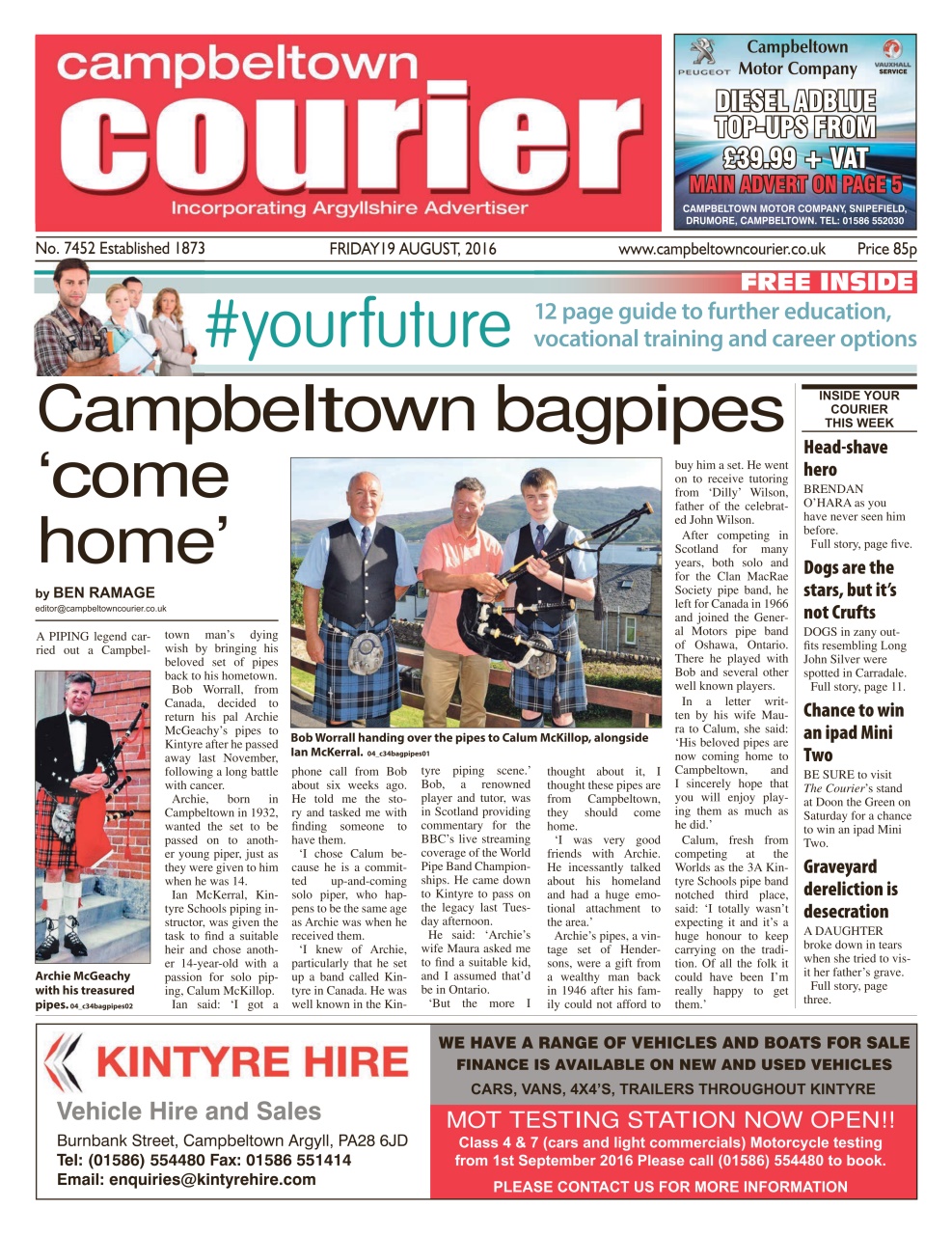 Campbeltown Courier Preview Pages
