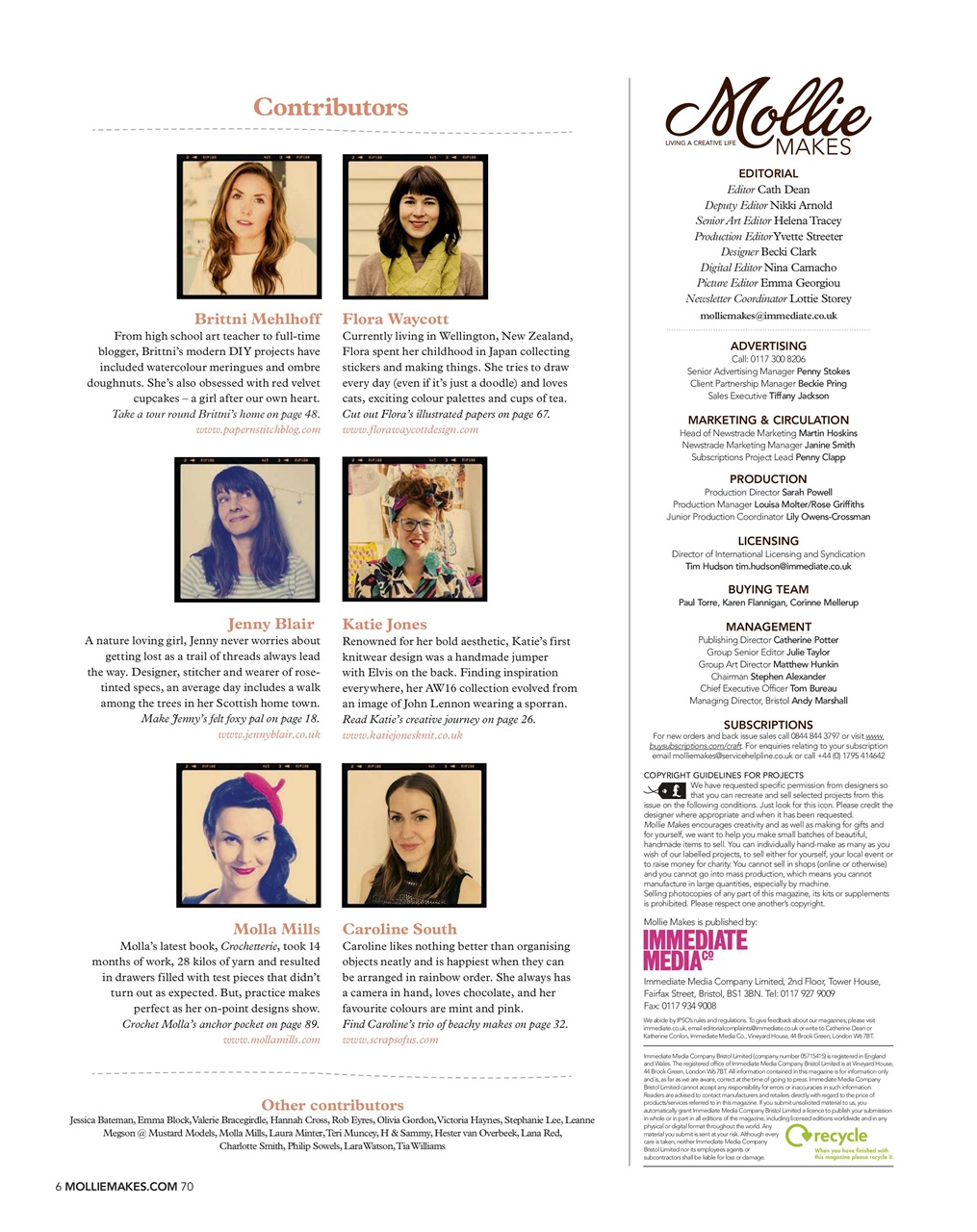 Mollie magazine Preview Pages