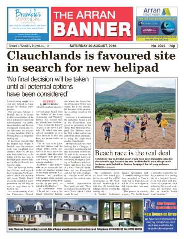 Arran Banner issue 20th August 2016