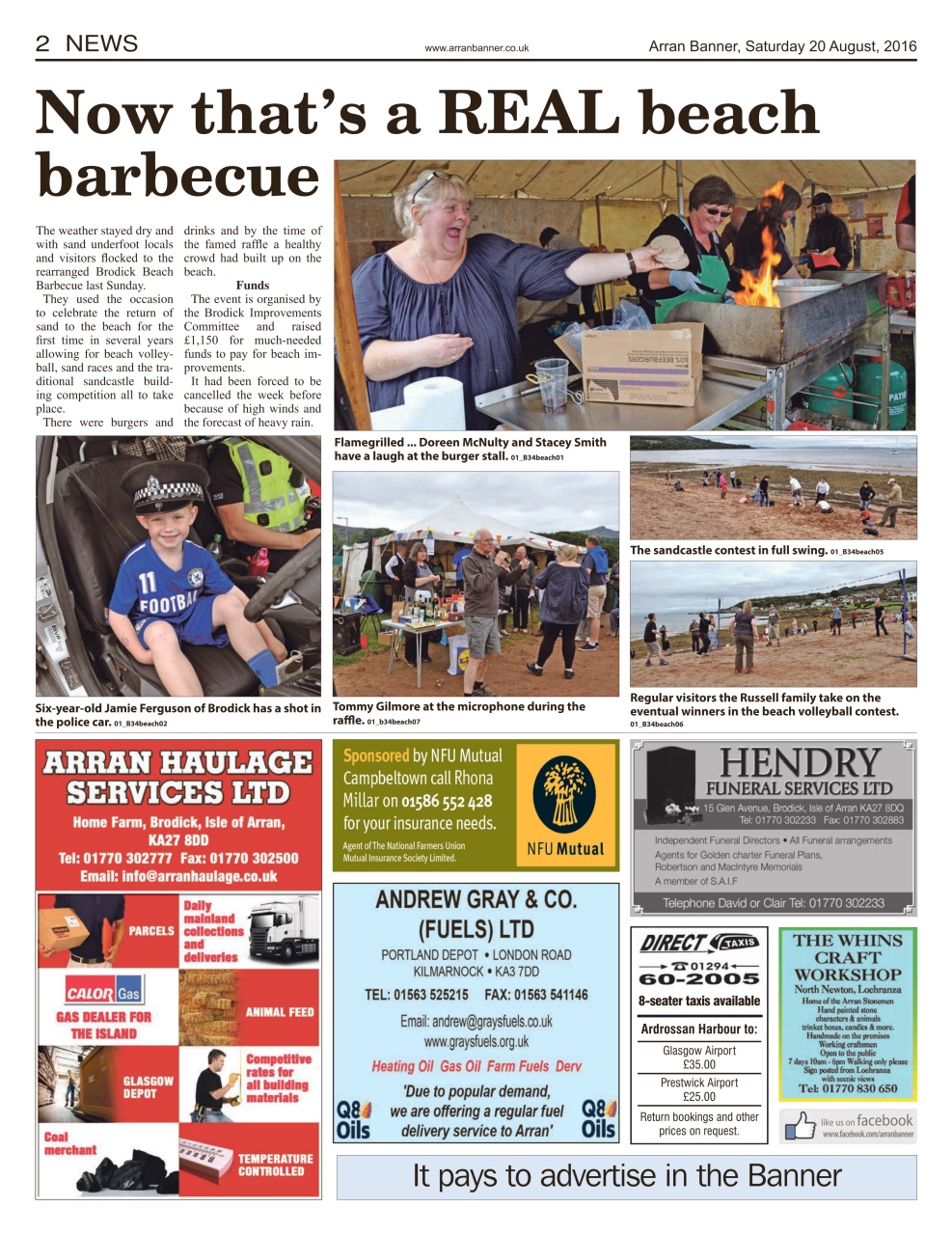 Arran Banner Preview Pages