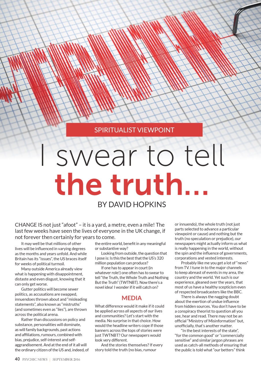 Psychic News Preview Pages