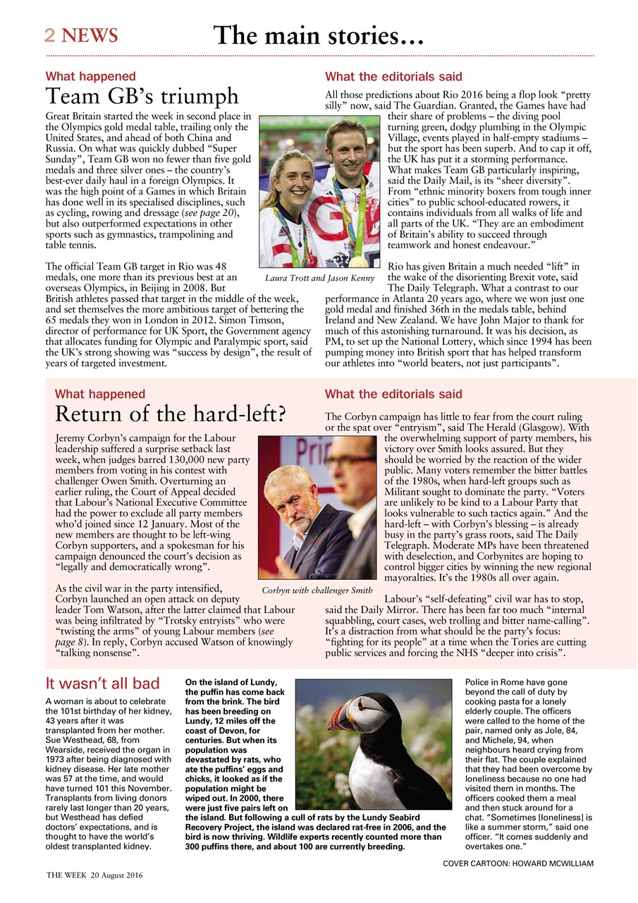 The Week Preview Pages