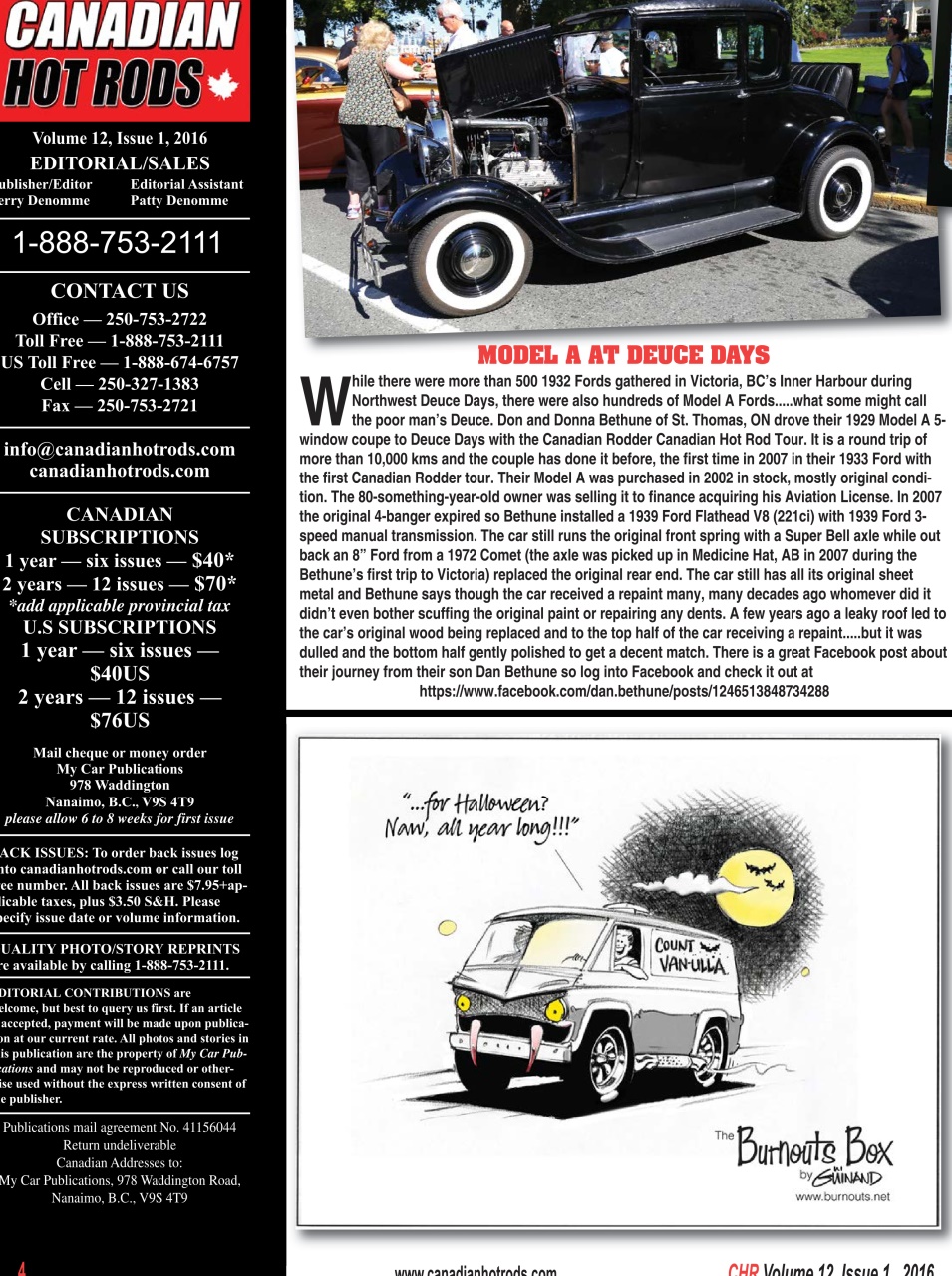 Canadian Hot Rods Preview Pages
