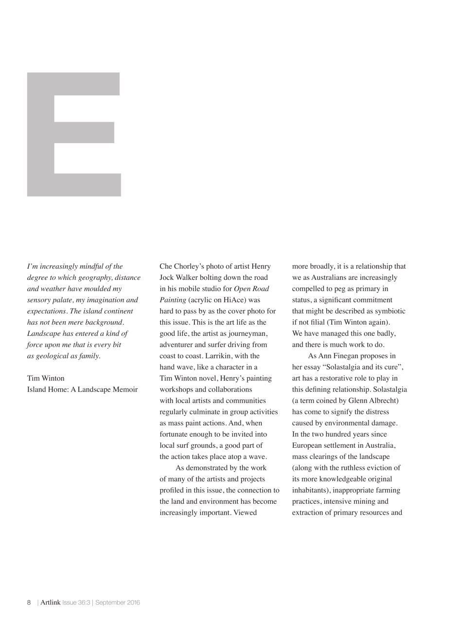 Artlink Magazine Preview Pages