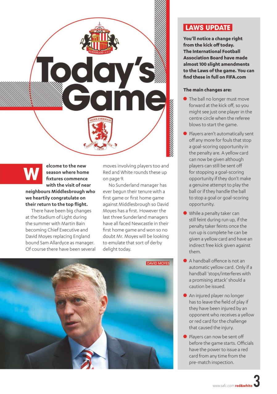 Sunderland FC Preview Pages