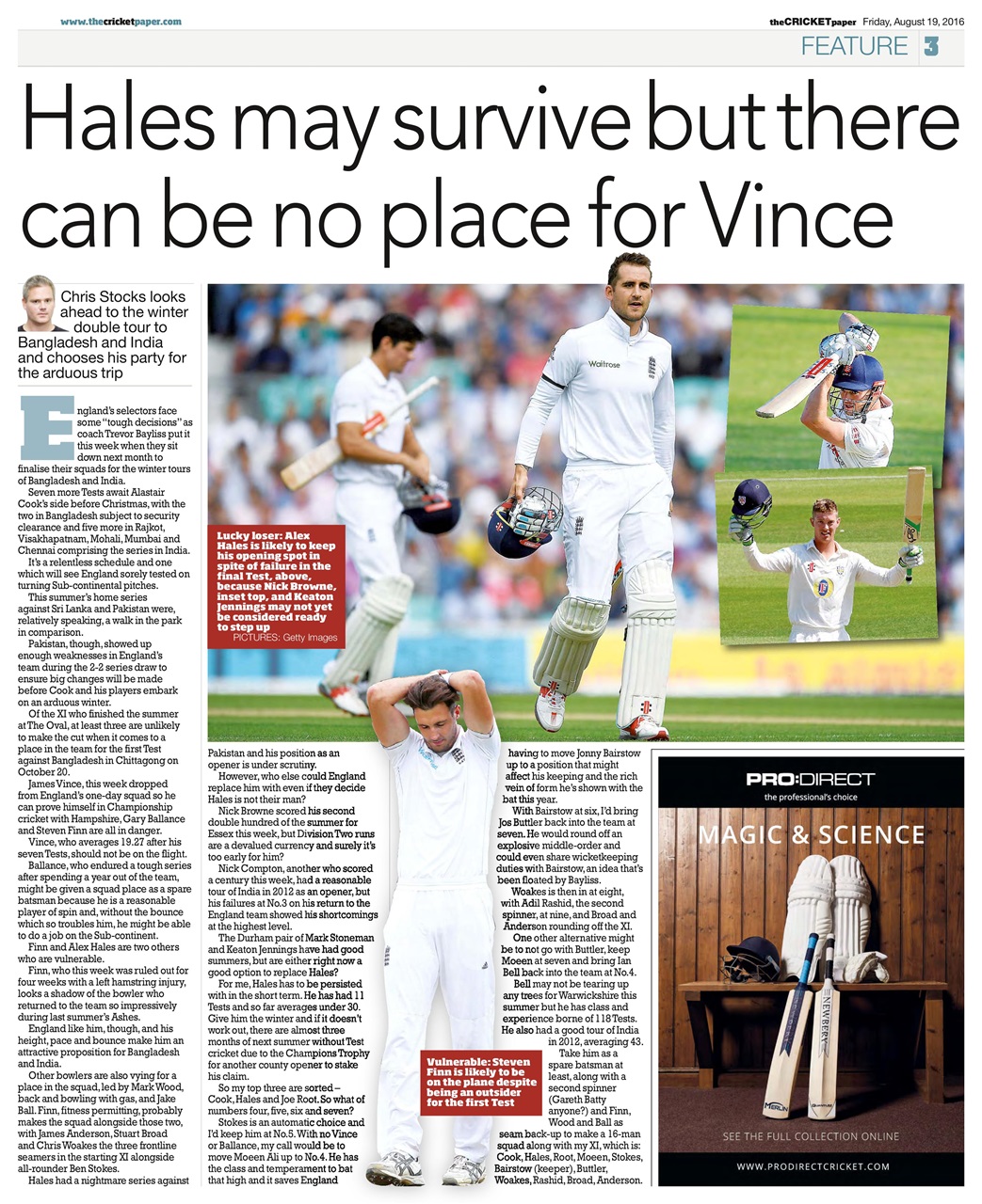 The Cricket Paper Preview Pages