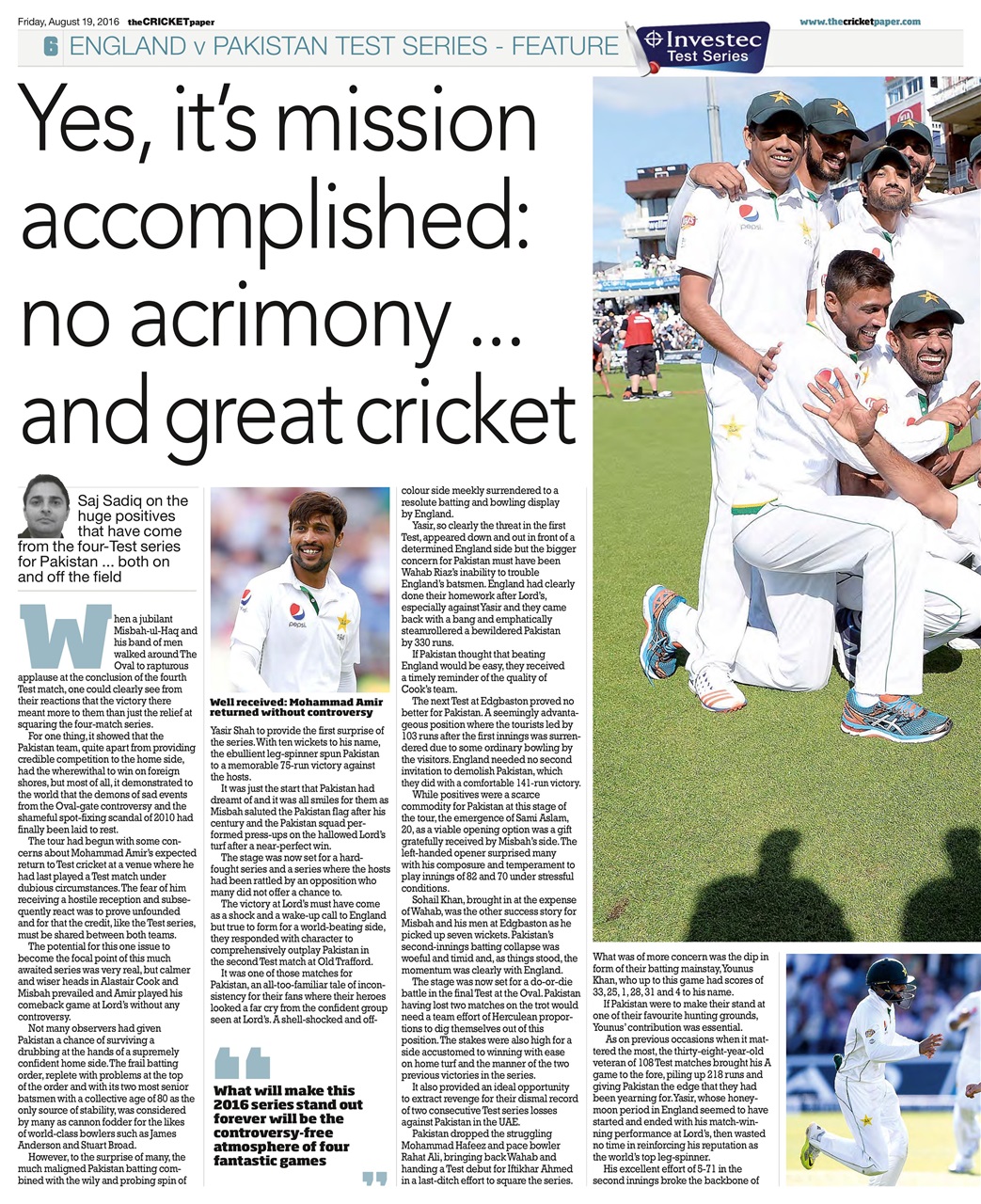 The Cricket Paper Preview Pages