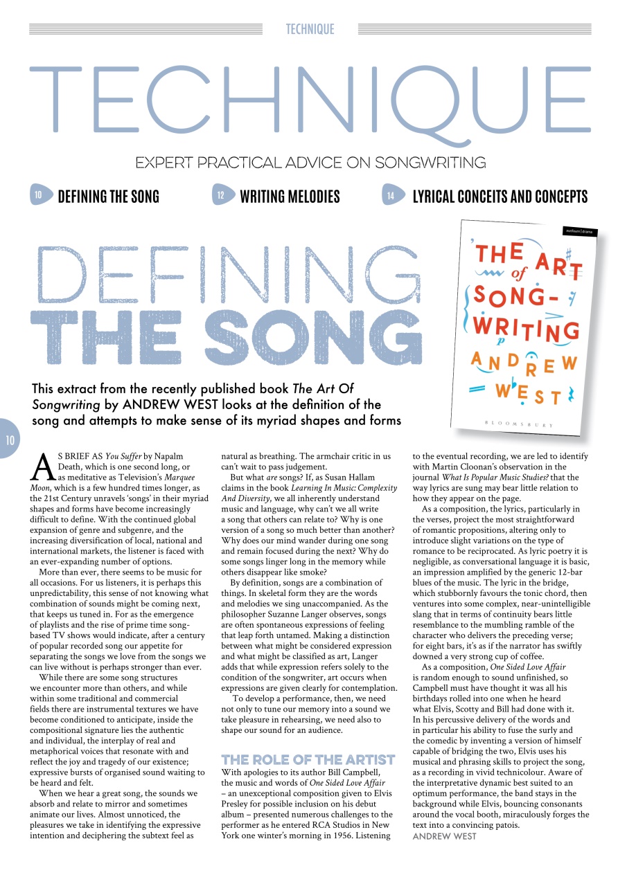 Songwriting Magazine Preview Pages