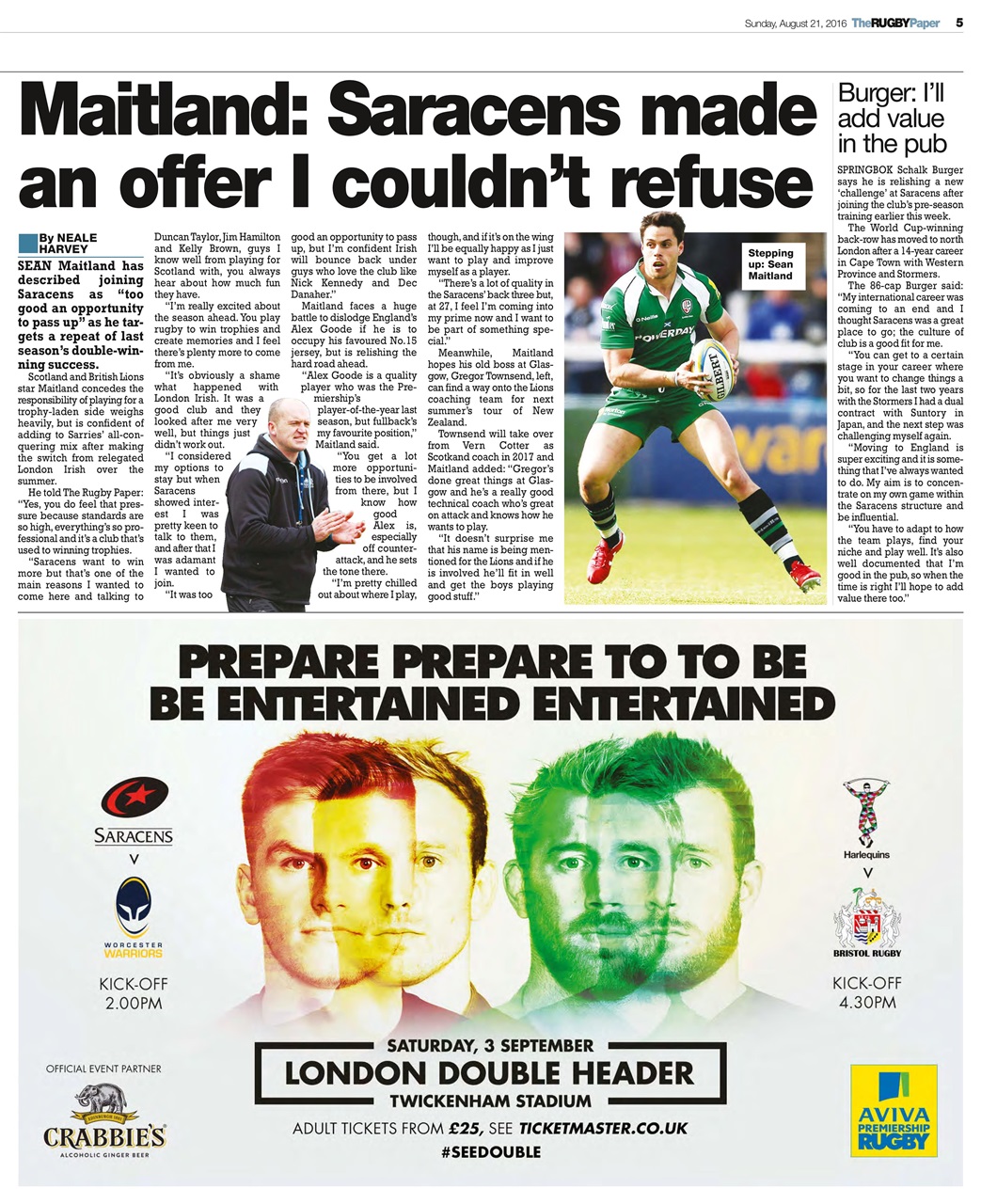 The Rugby Paper Preview Pages