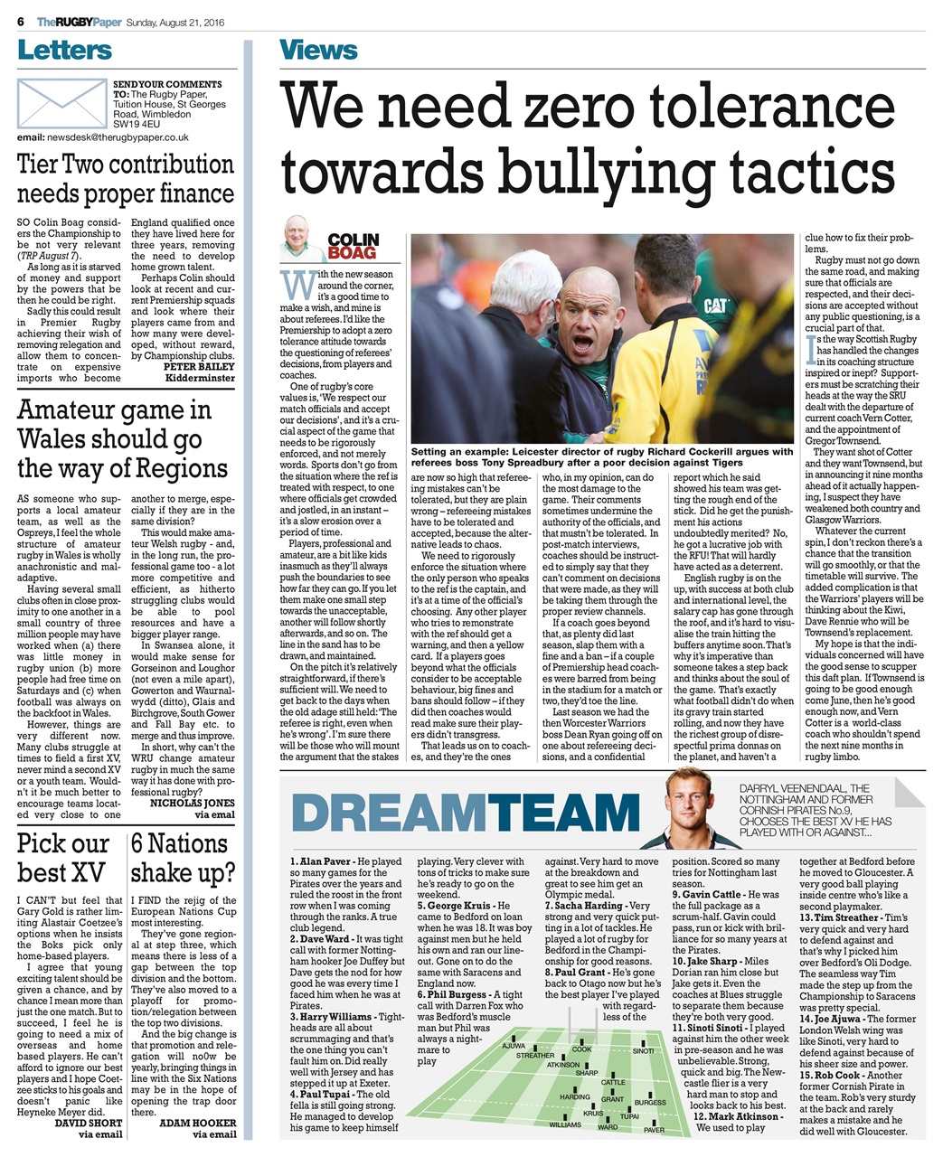 The Rugby Paper Preview Pages