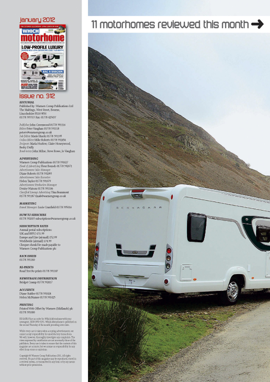 What Motorhome magazine Preview Pages