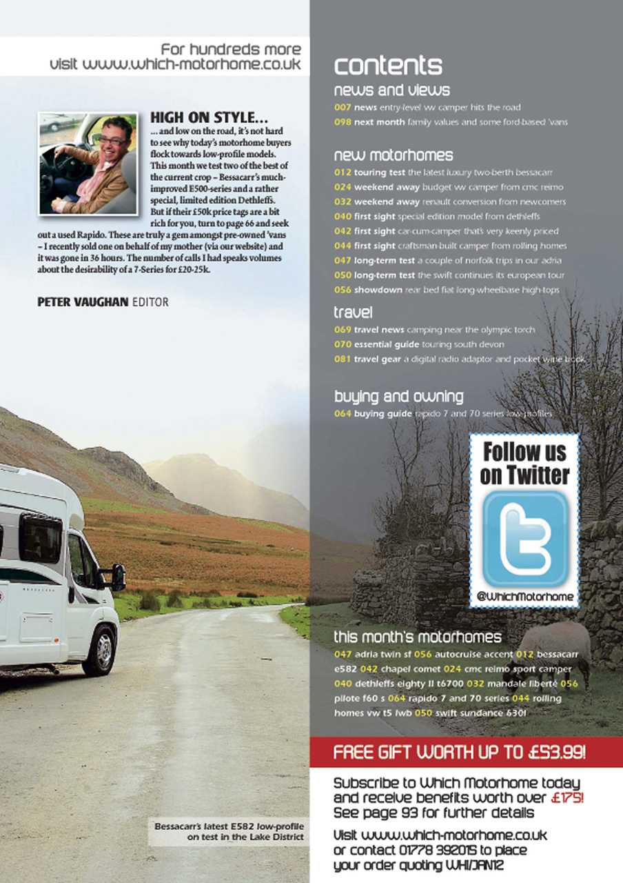 What Motorhome magazine Preview Pages