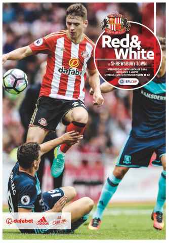 Sunderland FC issue Sunderland AFC vs Shrewsbury Town