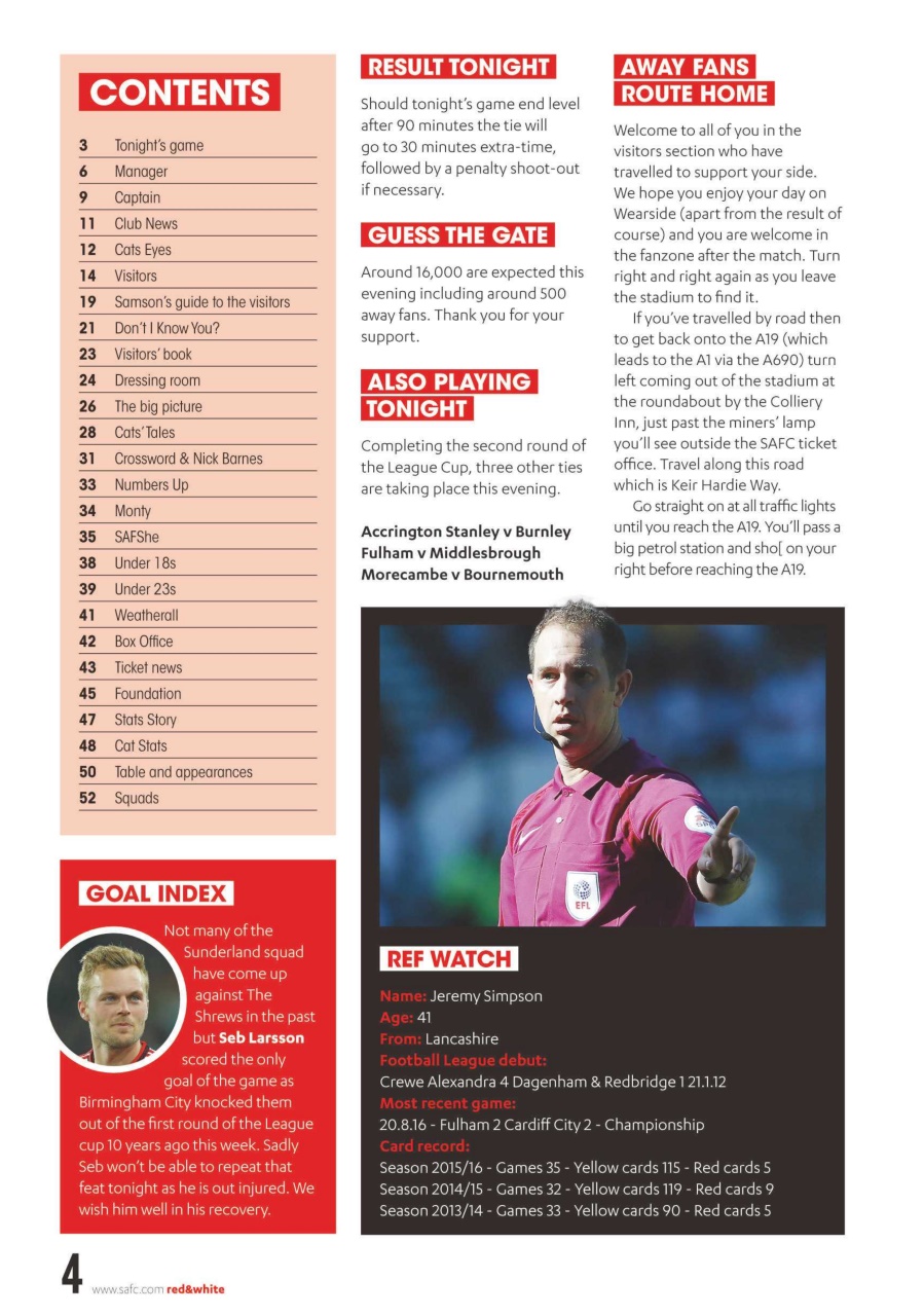 Sunderland FC Preview Pages