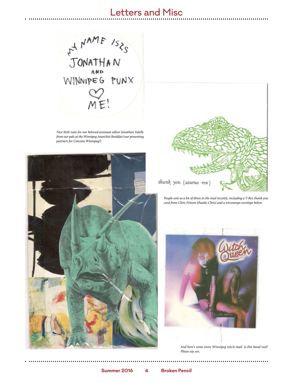 Broken Pencil Preview Pages