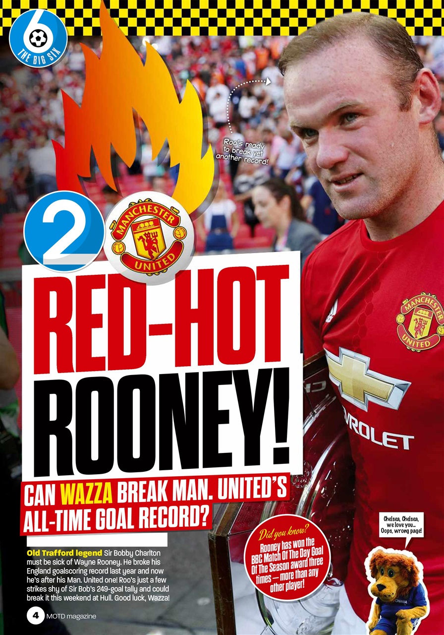 Match of the Day Preview Pages