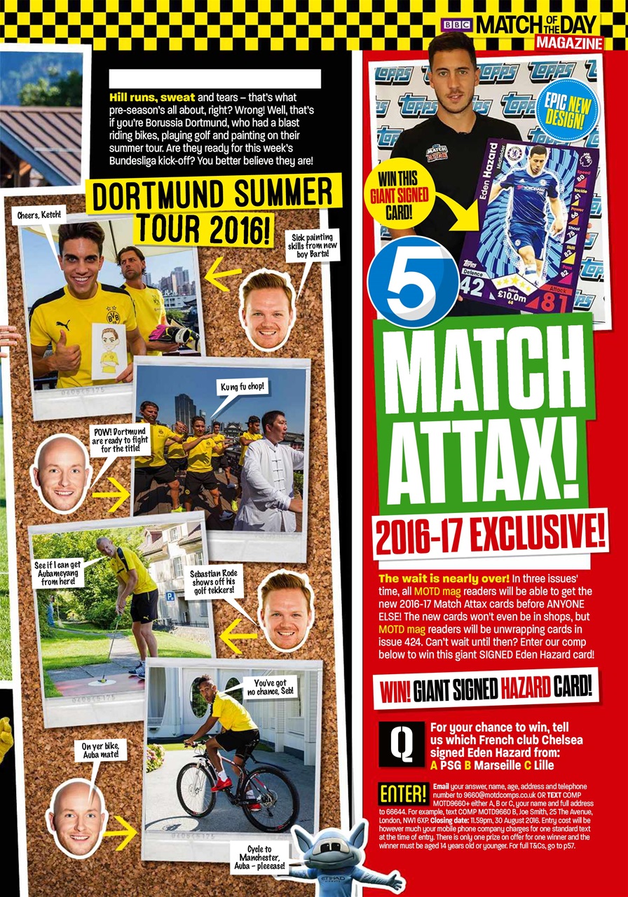 Match of the Day Preview Pages